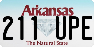 AR license plate 211UPE