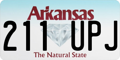 AR license plate 211UPJ