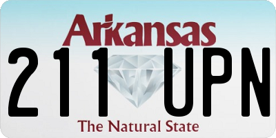 AR license plate 211UPN