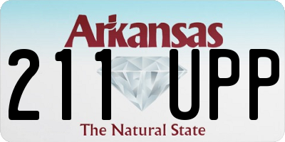 AR license plate 211UPP