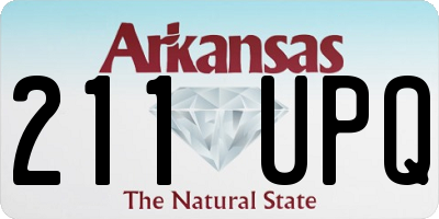 AR license plate 211UPQ