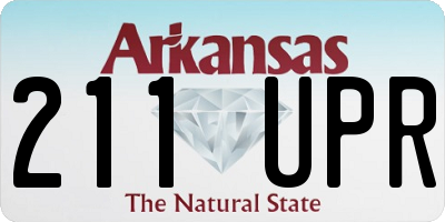 AR license plate 211UPR