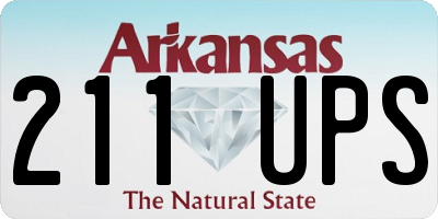 AR license plate 211UPS