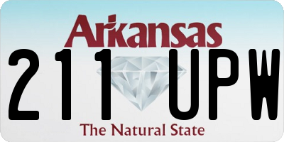 AR license plate 211UPW