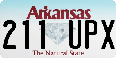 AR license plate 211UPX