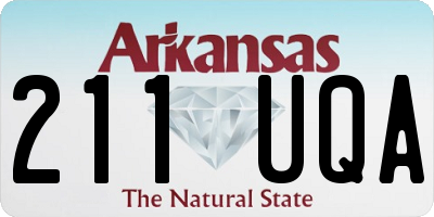 AR license plate 211UQA