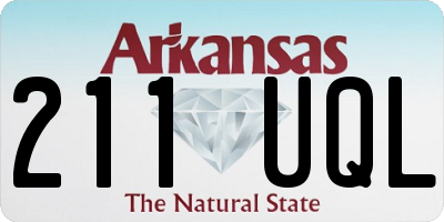 AR license plate 211UQL