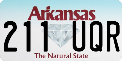 AR license plate 211UQR
