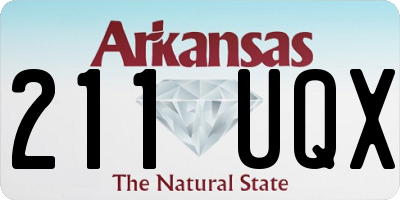 AR license plate 211UQX