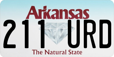AR license plate 211URD