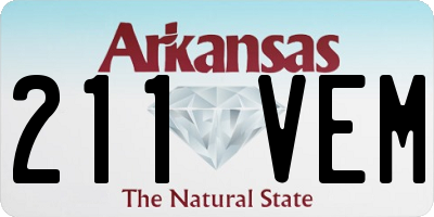 AR license plate 211VEM