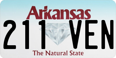 AR license plate 211VEN