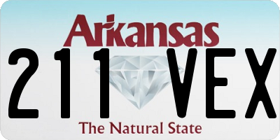 AR license plate 211VEX