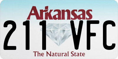 AR license plate 211VFC