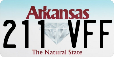 AR license plate 211VFF