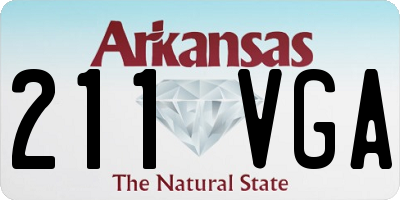 AR license plate 211VGA