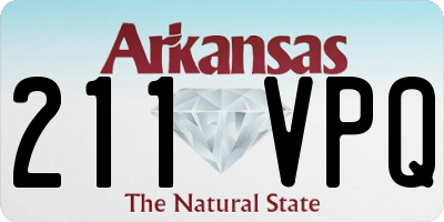 AR license plate 211VPQ