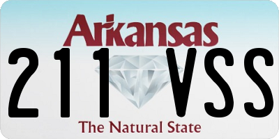 AR license plate 211VSS