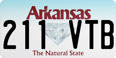 AR license plate 211VTB