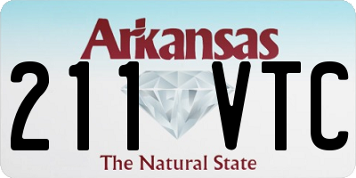 AR license plate 211VTC