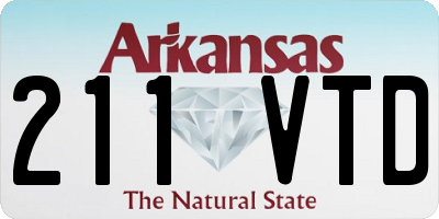 AR license plate 211VTD