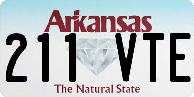 AR license plate 211VTE