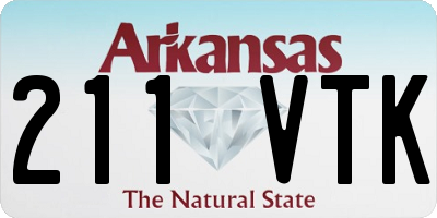 AR license plate 211VTK
