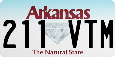 AR license plate 211VTM