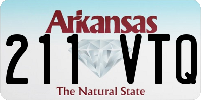 AR license plate 211VTQ