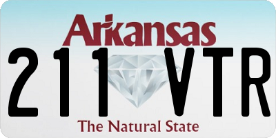 AR license plate 211VTR