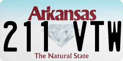 AR license plate 211VTW