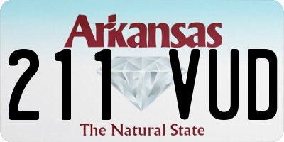 AR license plate 211VUD