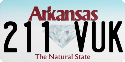 AR license plate 211VUK