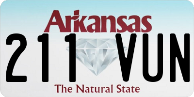 AR license plate 211VUN