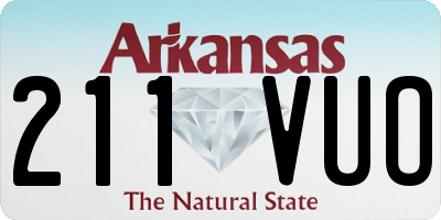 AR license plate 211VUO