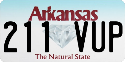 AR license plate 211VUP