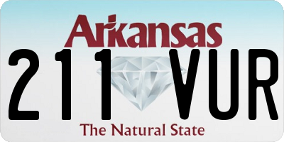AR license plate 211VUR