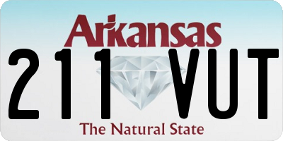 AR license plate 211VUT