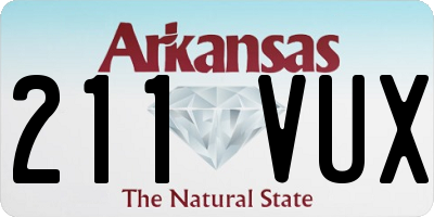 AR license plate 211VUX