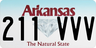 AR license plate 211VVV