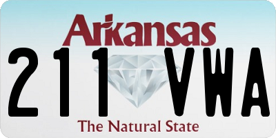 AR license plate 211VWA