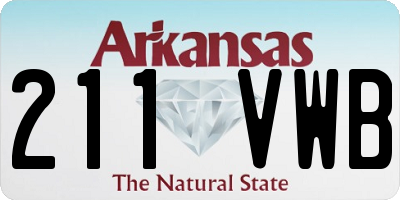AR license plate 211VWB