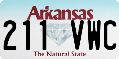 AR license plate 211VWC