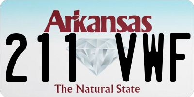 AR license plate 211VWF