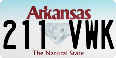 AR license plate 211VWK