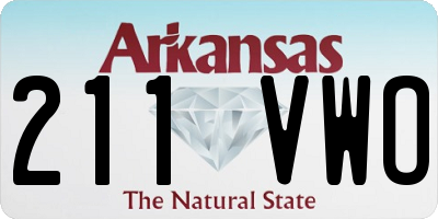 AR license plate 211VWO