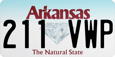 AR license plate 211VWP