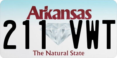 AR license plate 211VWT
