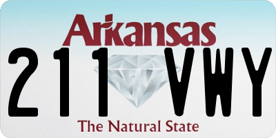 AR license plate 211VWY