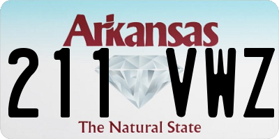 AR license plate 211VWZ